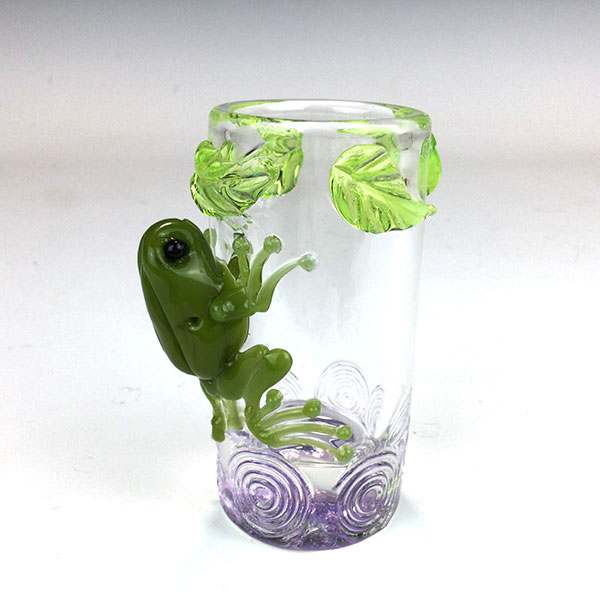 Green Frog Shot Glass by Mazet Studios - Image 2